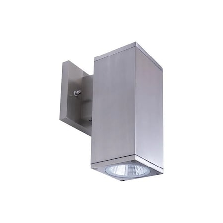 Westgate 3 1/2 in. 3CCT-Selectable LED Outdoor Square Cylinder Downlight, 12W, Brushed Nickel WMCS-DL-MCT-BN-DT
